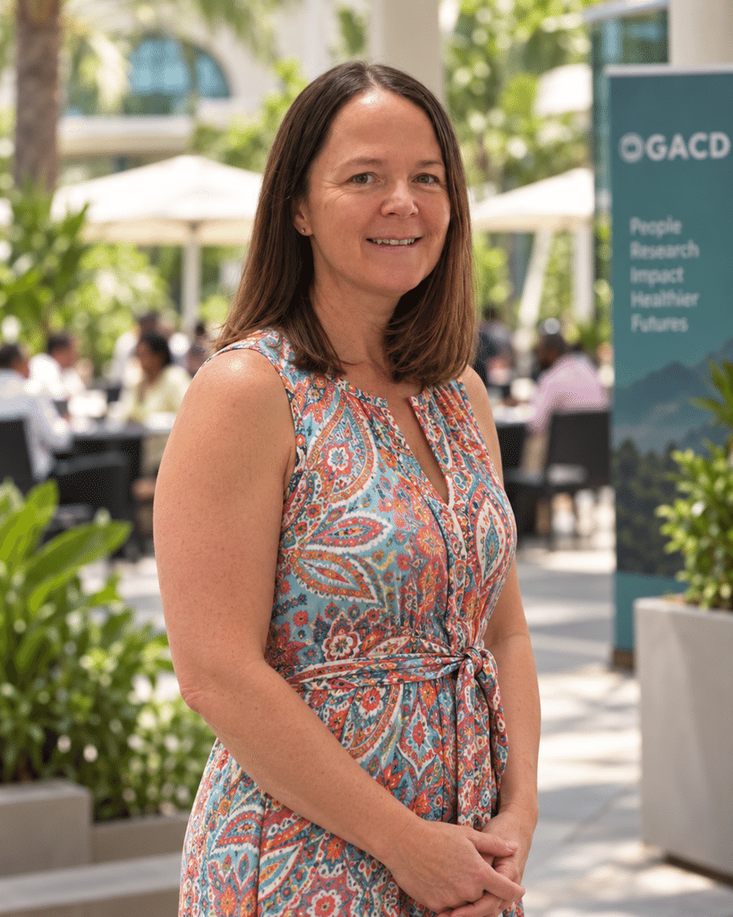Karen Yeates outdoors during a GACD gathering.
