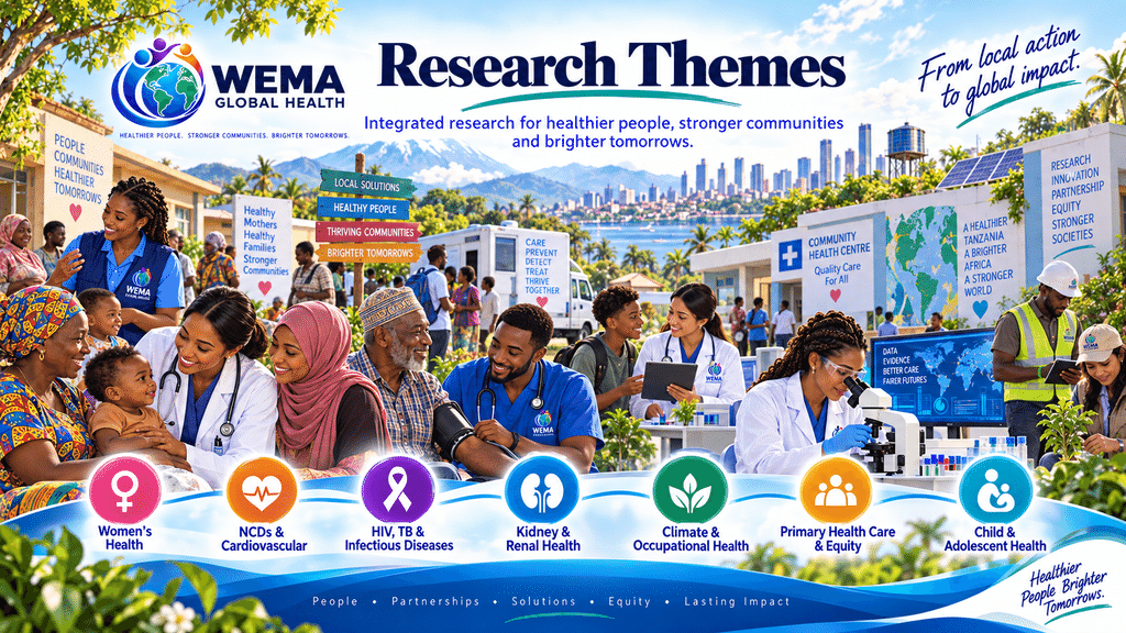 WEMA Research Themes — integrated research across seven health themes