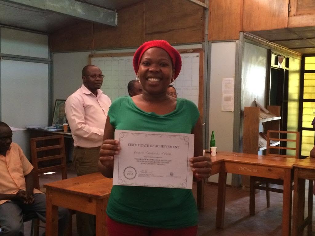 Dream Global training and certificate presentation.