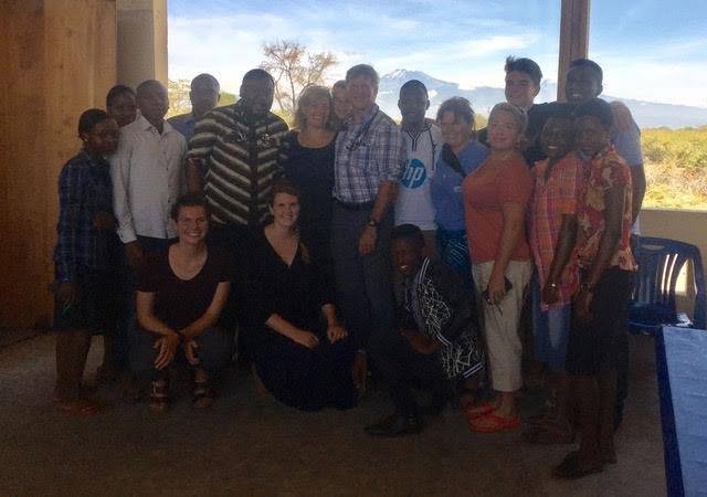 Community and research collaborators during outreach.
